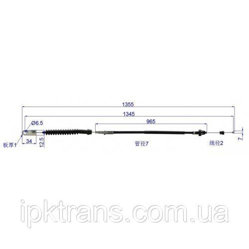 Трос газу навантажувача Toyota 7FD10-30/1DZ № 26620-23360-71, 266202336071 266202336071 фото