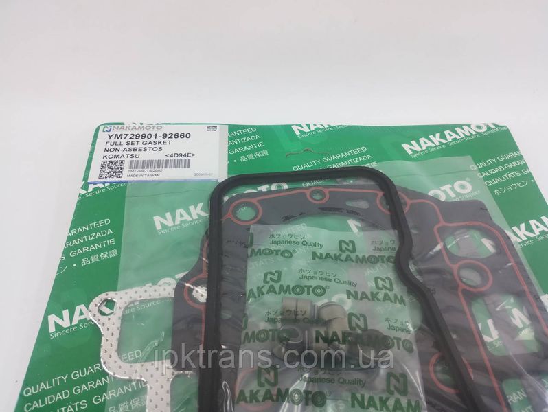 Комплект прокладок двигуна KOMATSU 4D94E; 4D94LE Асб; NAKAMOTO № YM72990192660, 72990-192660 YM72990192660 фото