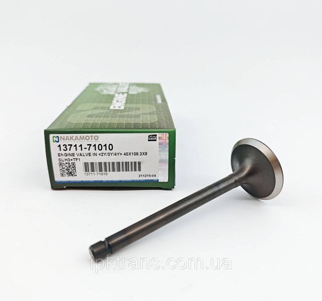 Клапан впускний двигуна TOYOTA 4Y; Nakamoto № 137117601271, 13711-76012-71 137117601271 фото