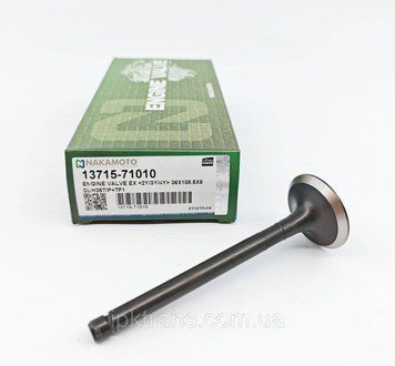 Клапан выпускной двигателя TOYOTA 4Y NAKAMOTO № 137157601471, 13715-76014-71 137157601471 фото