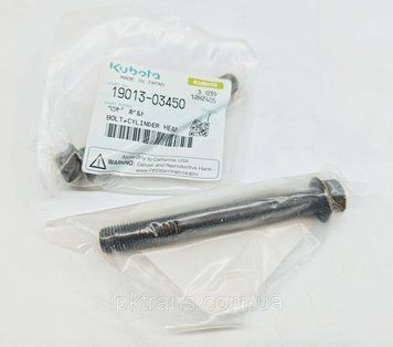 Болт ГБЦ, головки блока двигуна Kubota V2203, V2403 № 19013-03450, 1901303450 1901303450 фото