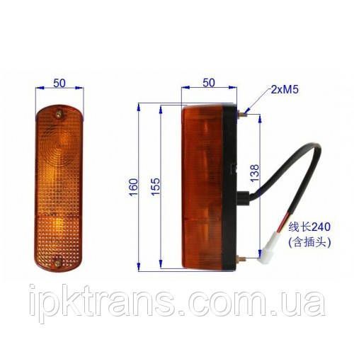 Фонарь поворота, габарит погрузчика Mitsubishi/CAT FD/FG15-30 № 216G2-40701, K-216G2-40701, 216G240701 216G240701 фото